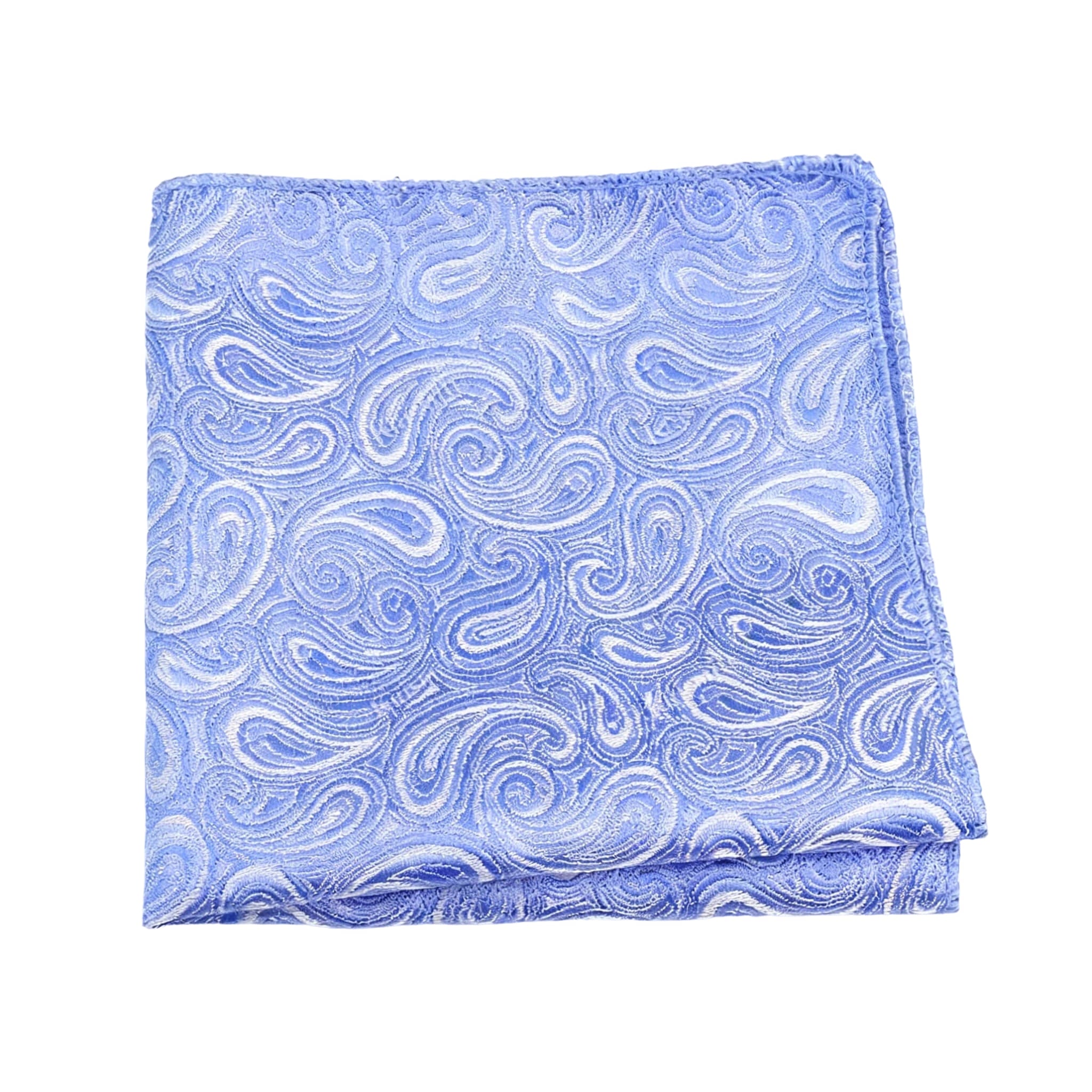 Brown Gray Paisley Pocket Square