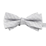 Light Pink White Geometric Bowtie