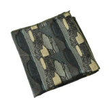 Green Gold Geometric Pocket Square
