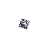 Blue Silver Abstract Lapel Pin