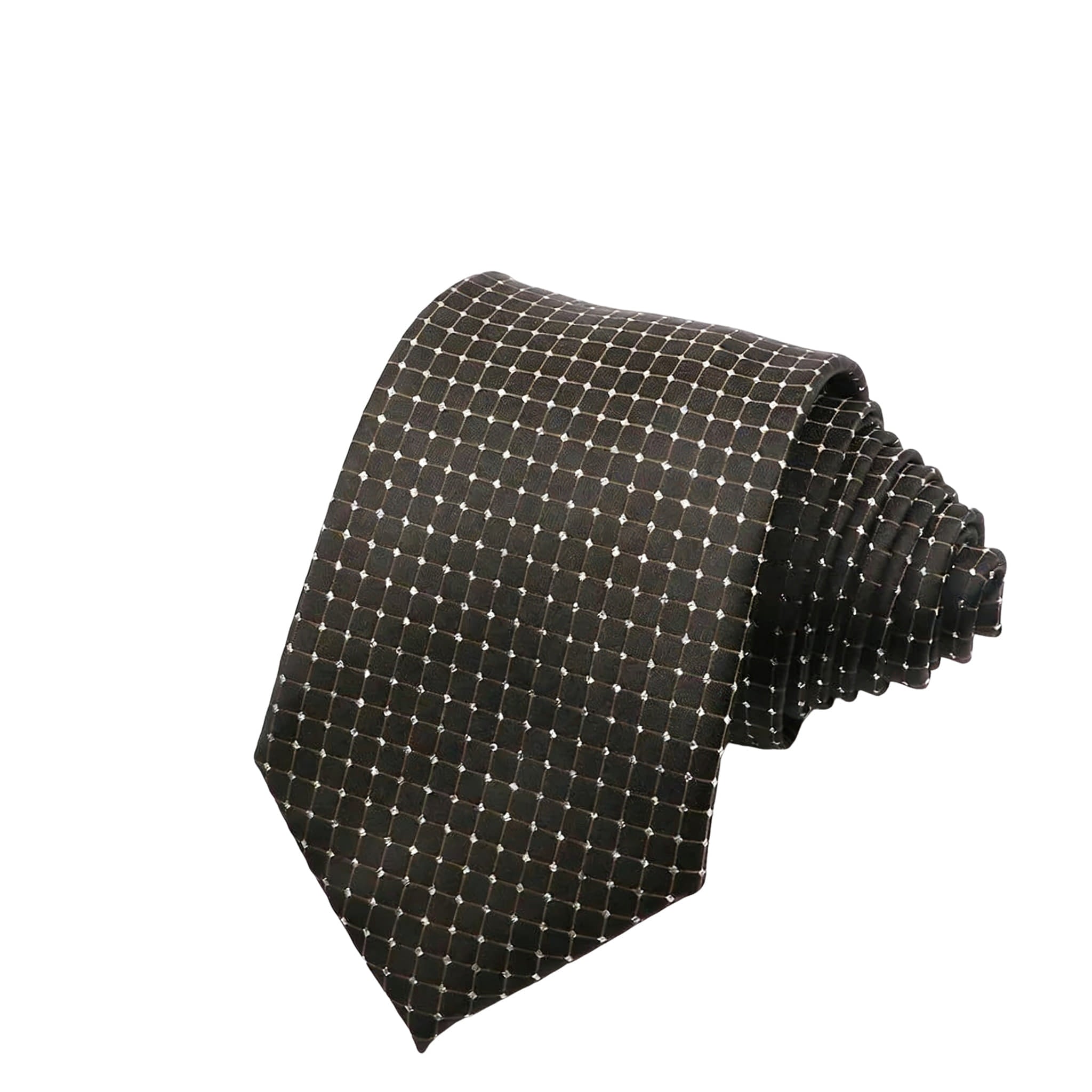 Black White Geometric Necktie
