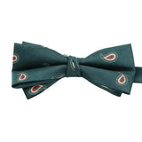 Green Red Paisley Bowtie