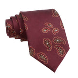 Burgundy Gold Paisley Necktie