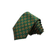 Green Gold Floral Necktie