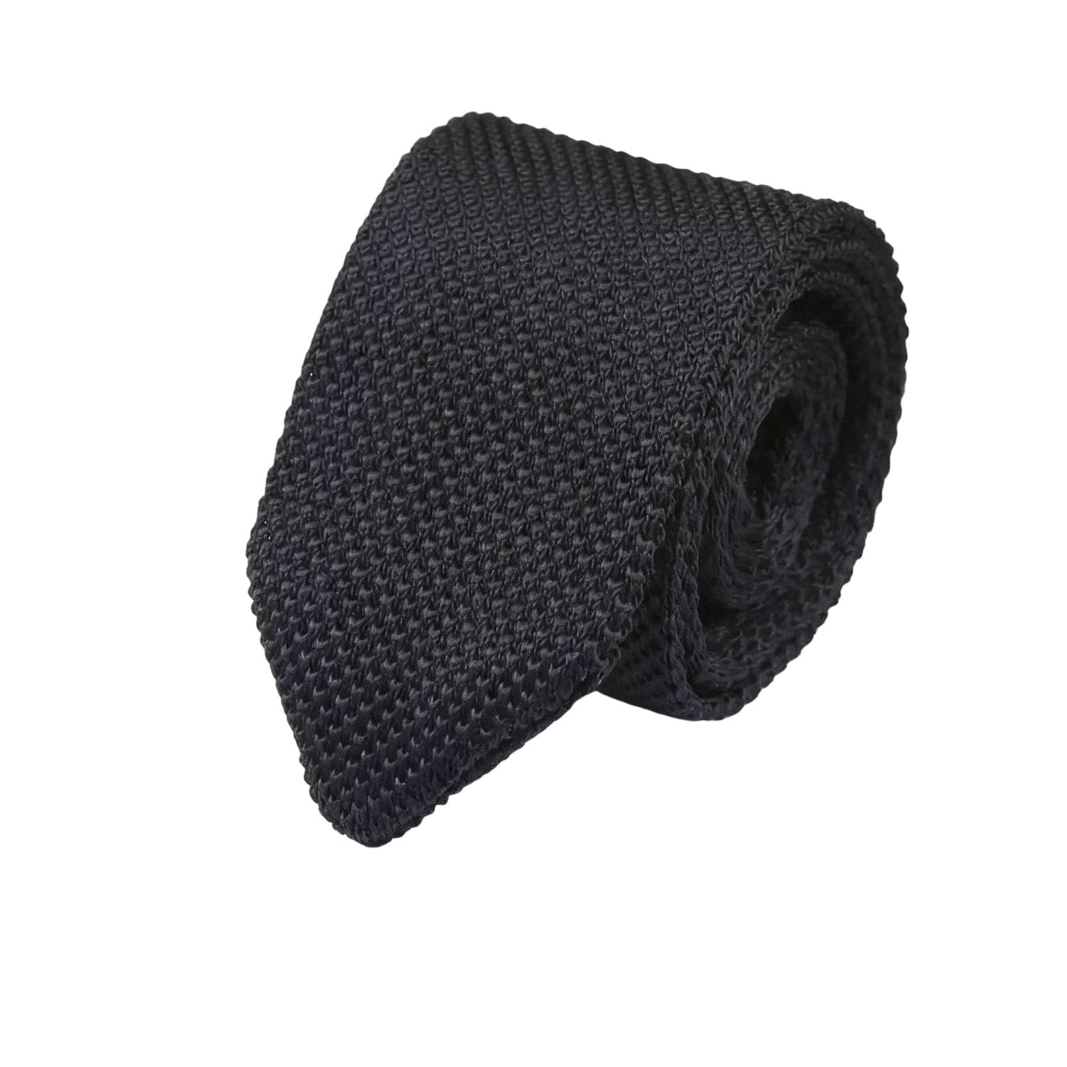 Black Knitted Necktie