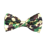 White Black Mustache Bowtie