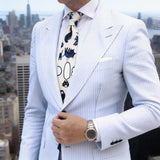 Beige With Black Cartoon Cats Necktie