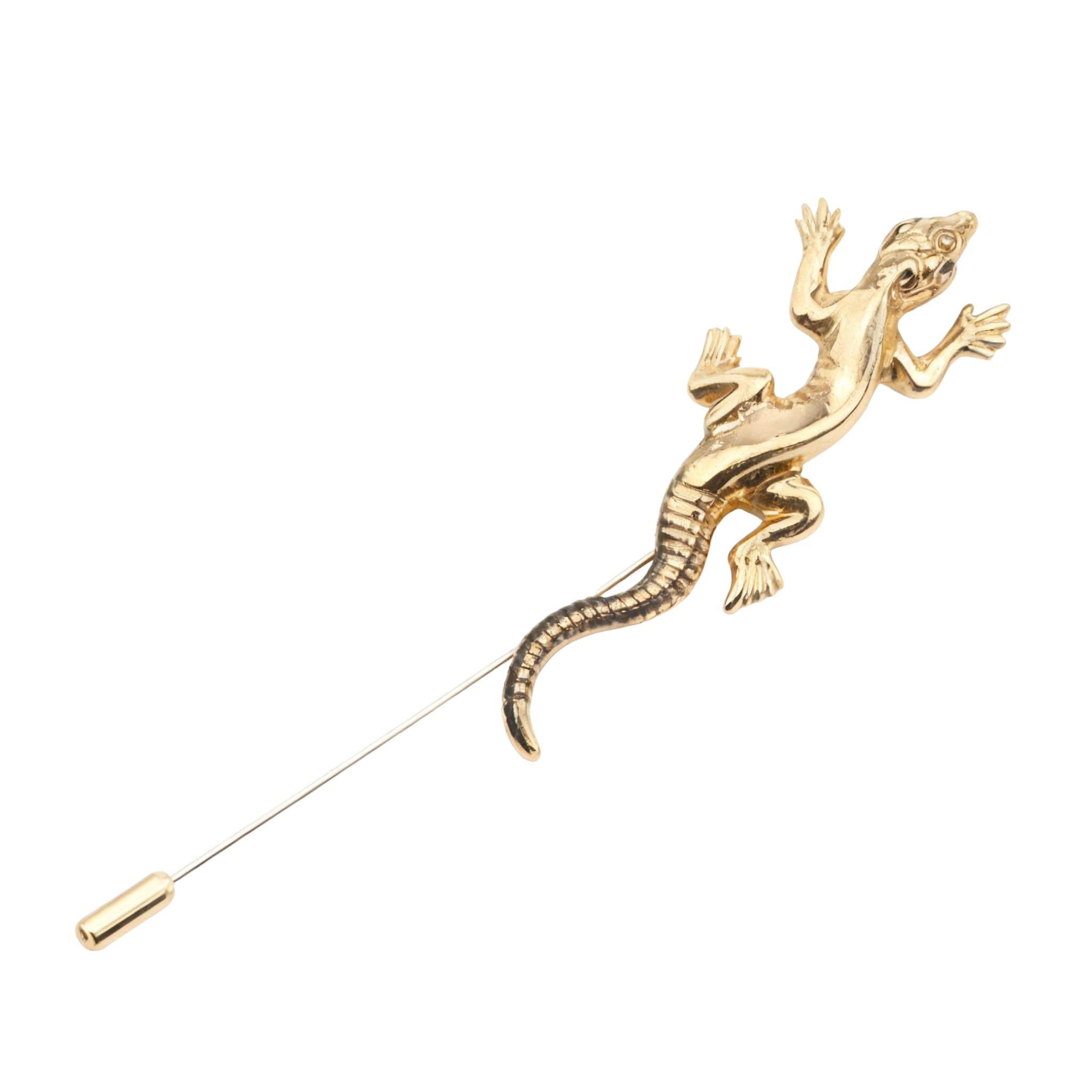 Gold Gold Mask Lapel Pin