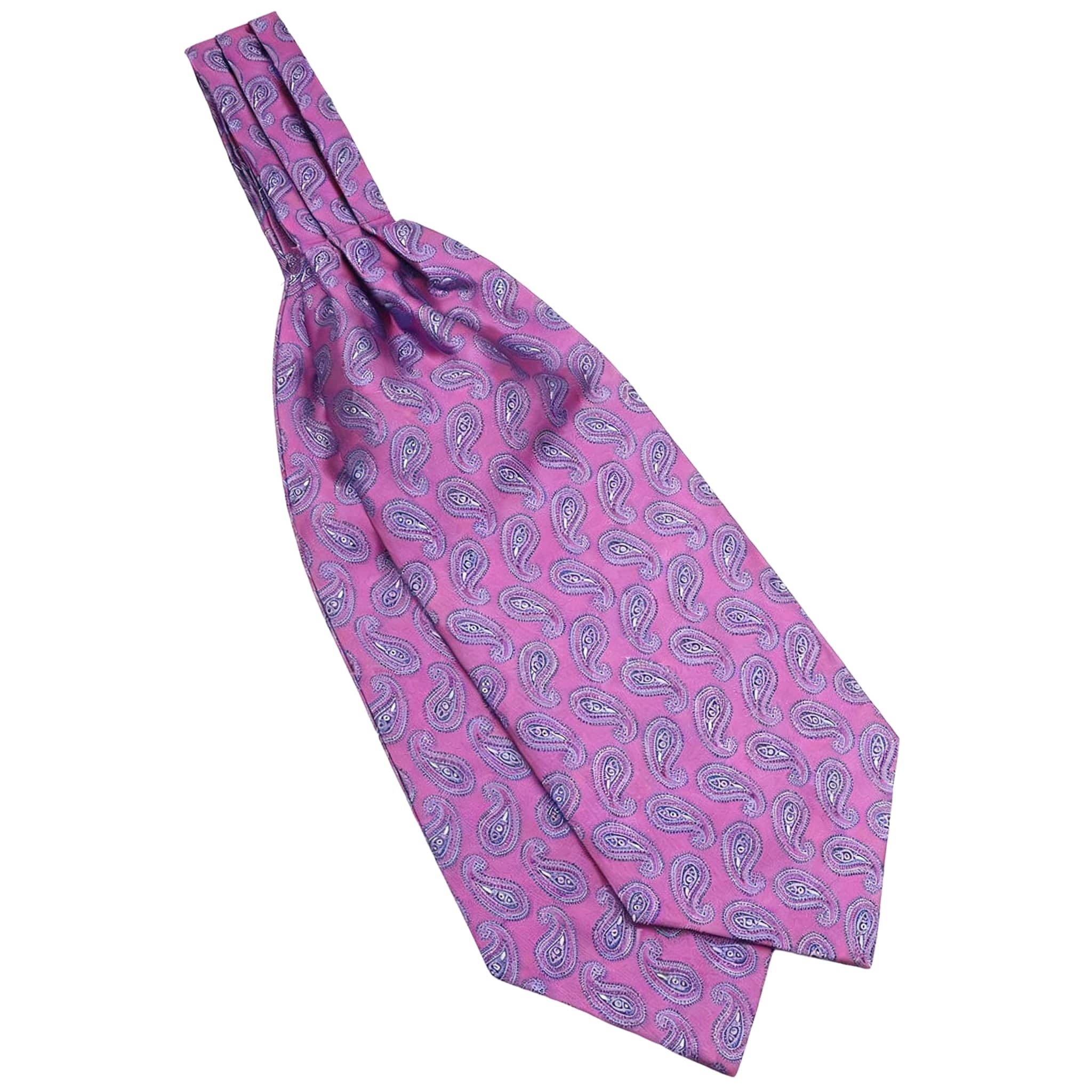 Purple Violet Paisley Ascot