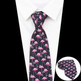 ZONFAZ Creative Imitation Silk Ties Men's Graffiti Necktie