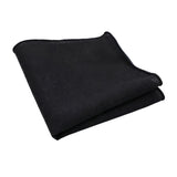 Black Solid Pocket Square