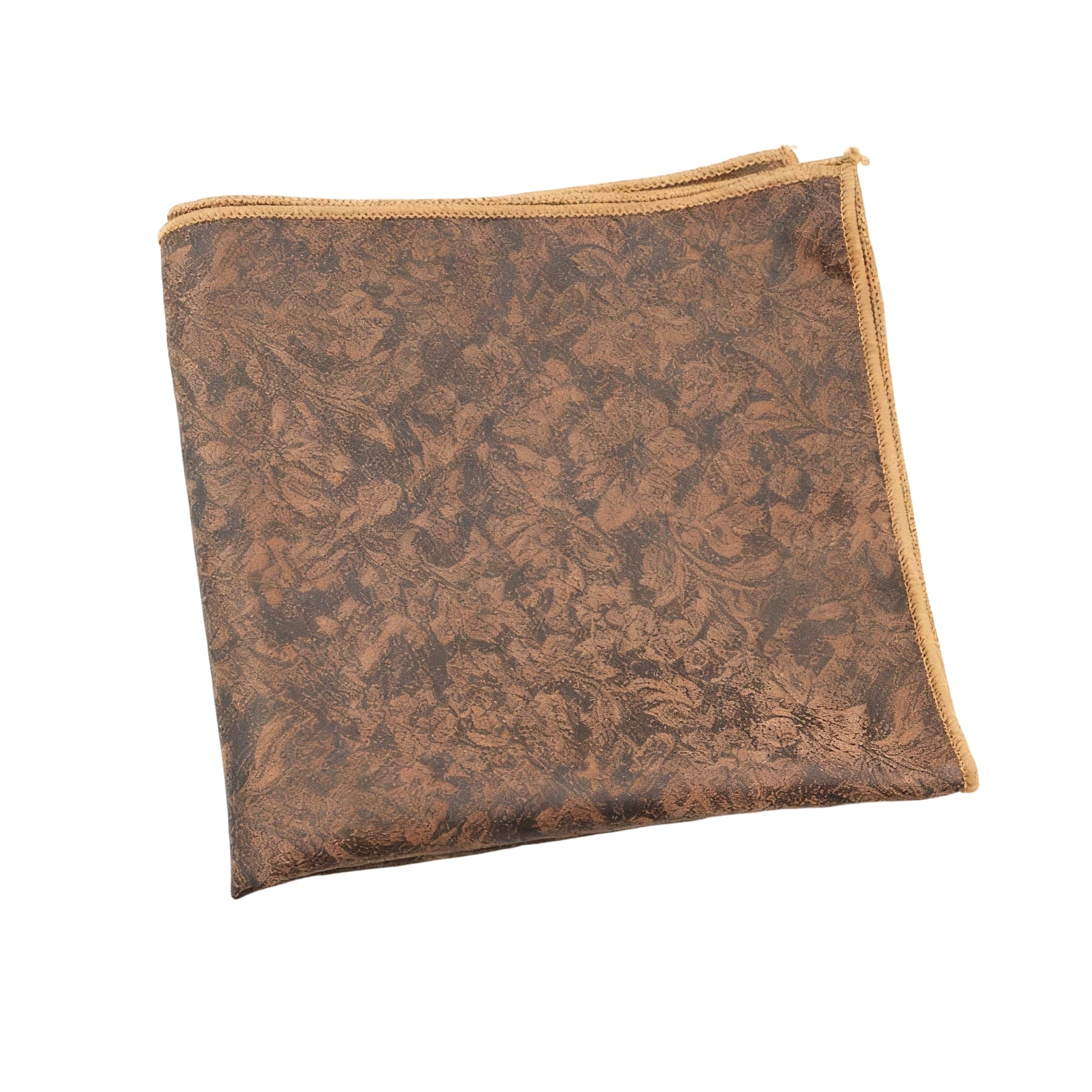 Brown Black Paisley Pocket Square