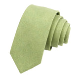 Olive Green Solid Necktie