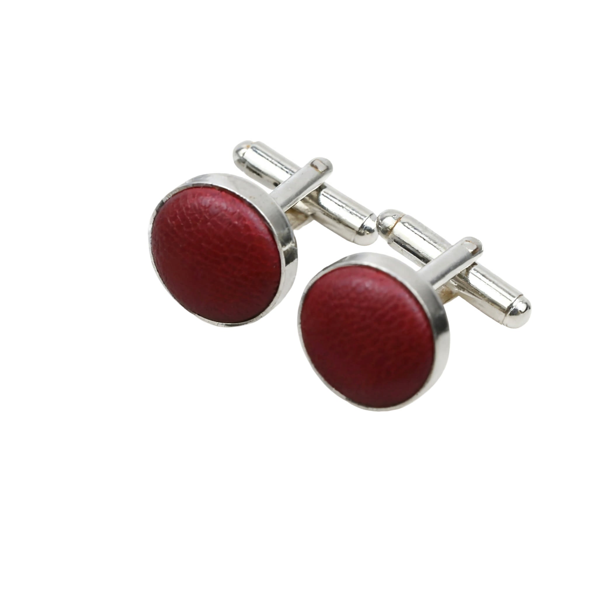 Red Plain Cufflink