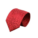 Red Red Floral Necktie