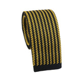 Black Yellow Striped Necktie