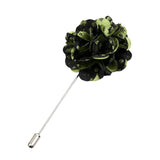 Black Green Polka Dot Lapel Pin