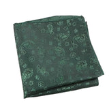 Green Green Paisley Pocket Square