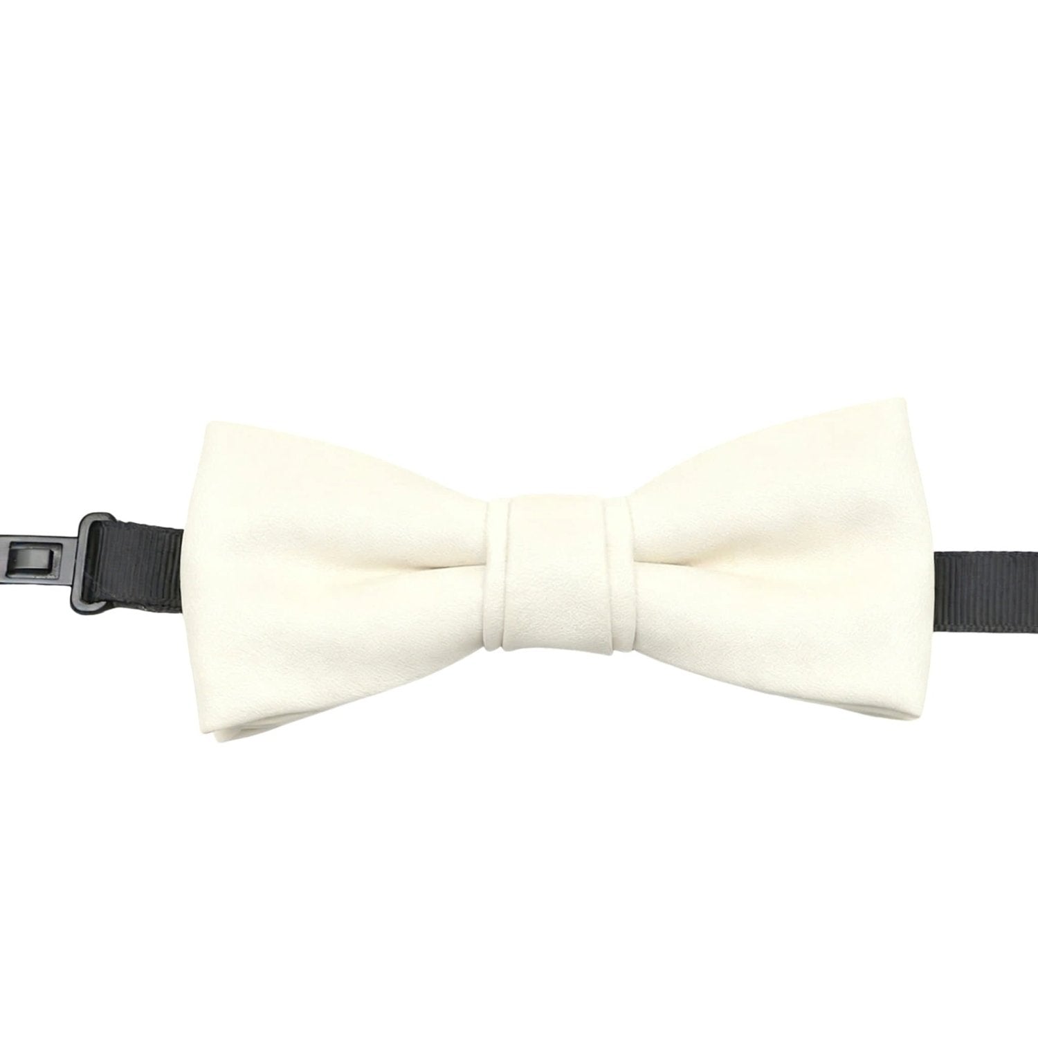 Cream With Black Strap Bowtie