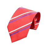 Red White Striped Necktie