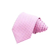Pink Purple Polka Dot Necktie