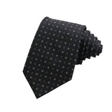 Black White Dotted Necktie