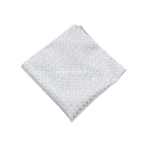 Gray Red Geometric Pocket Square