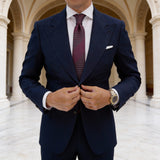 Maroon Necktie with Dark Gray Houndstooth