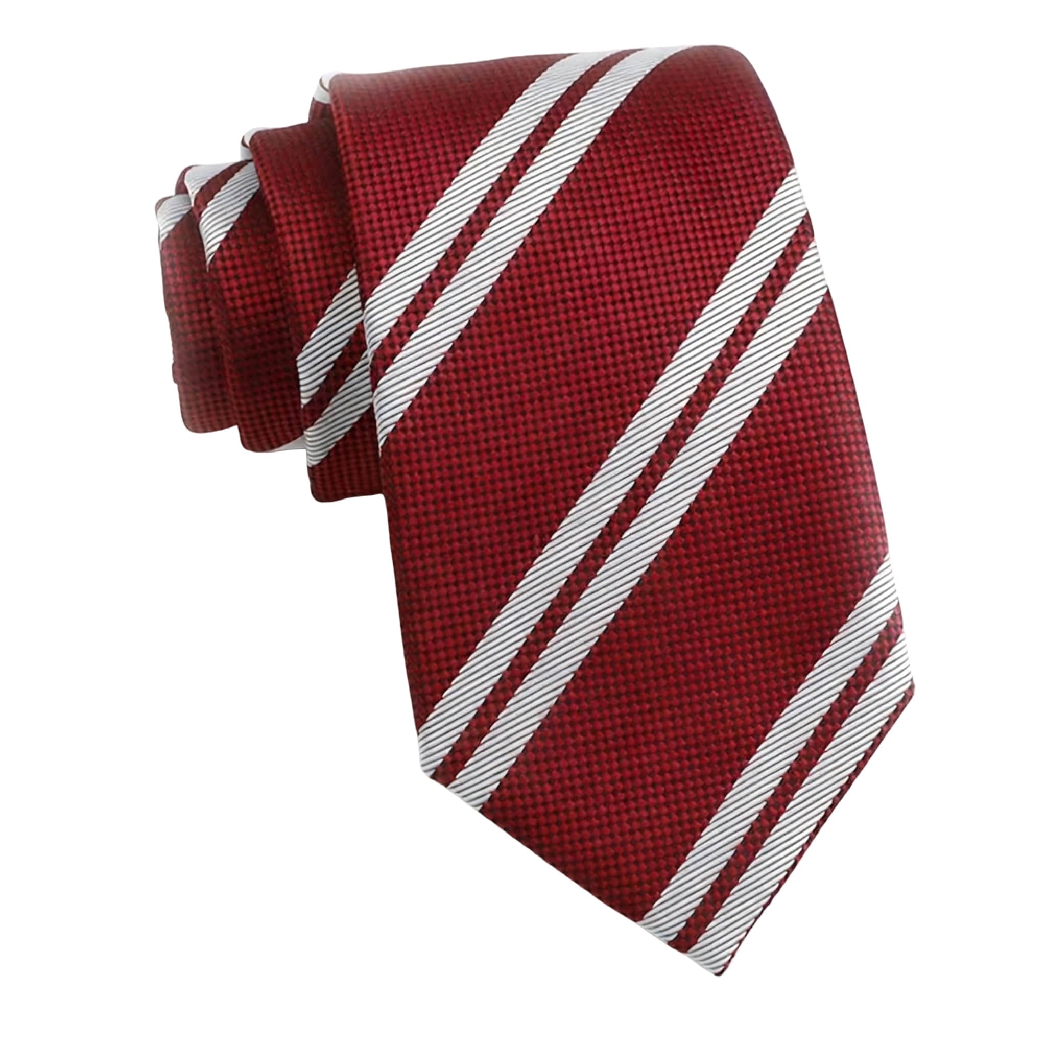 Red White Striped Necktie