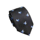Black Blue Bird Necktie