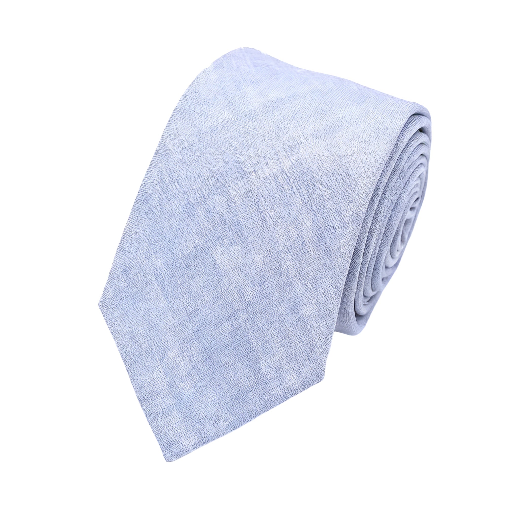 Light Blue White Textured Necktie