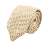 Beige Knitted Tie