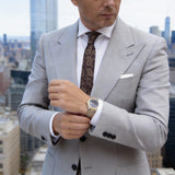 Black With Gold Paisley Necktie