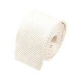 Off White Knitted Tie
