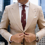 Navy Blue With Multicolor Duck Necktie