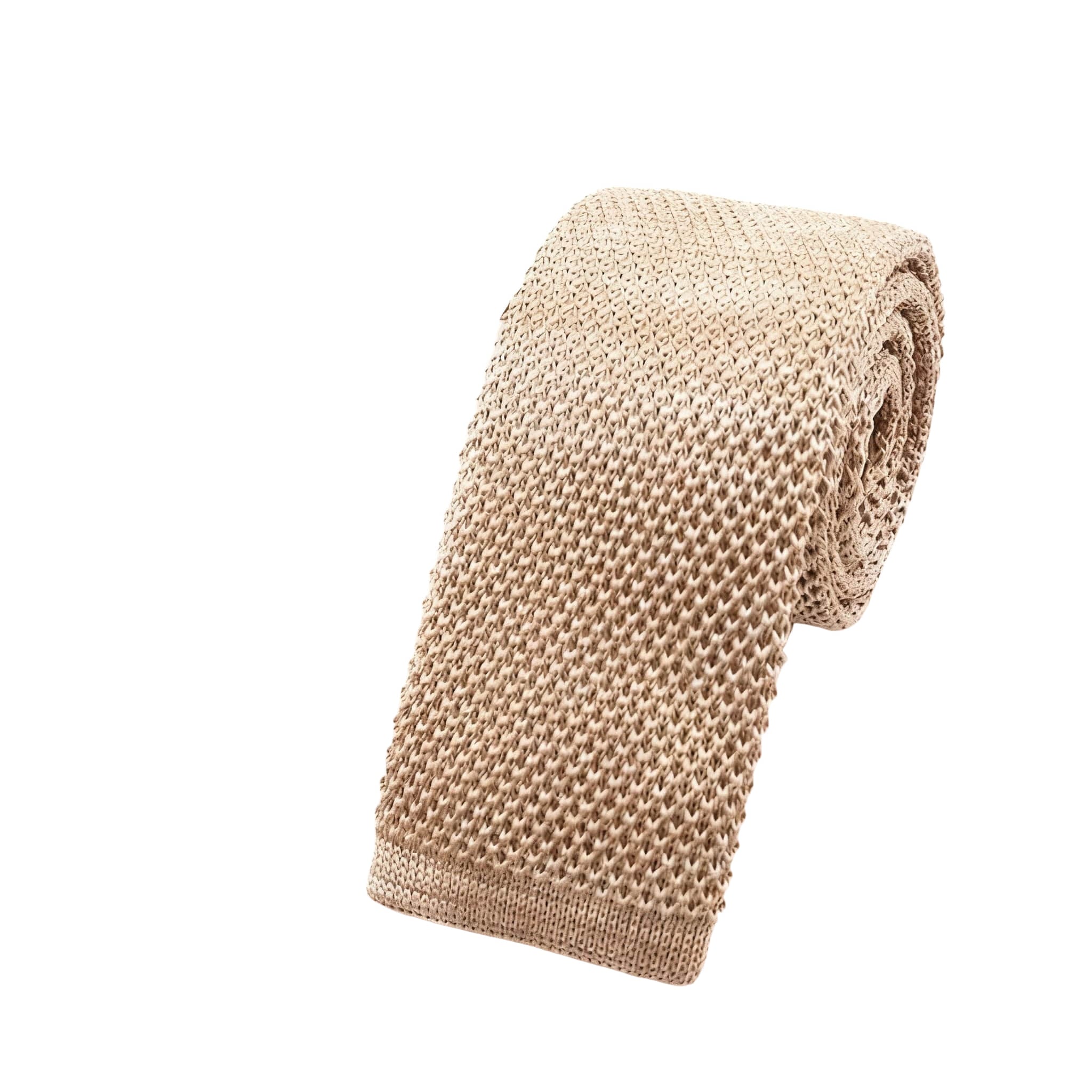 Khaki Khaki Knitted Necktie