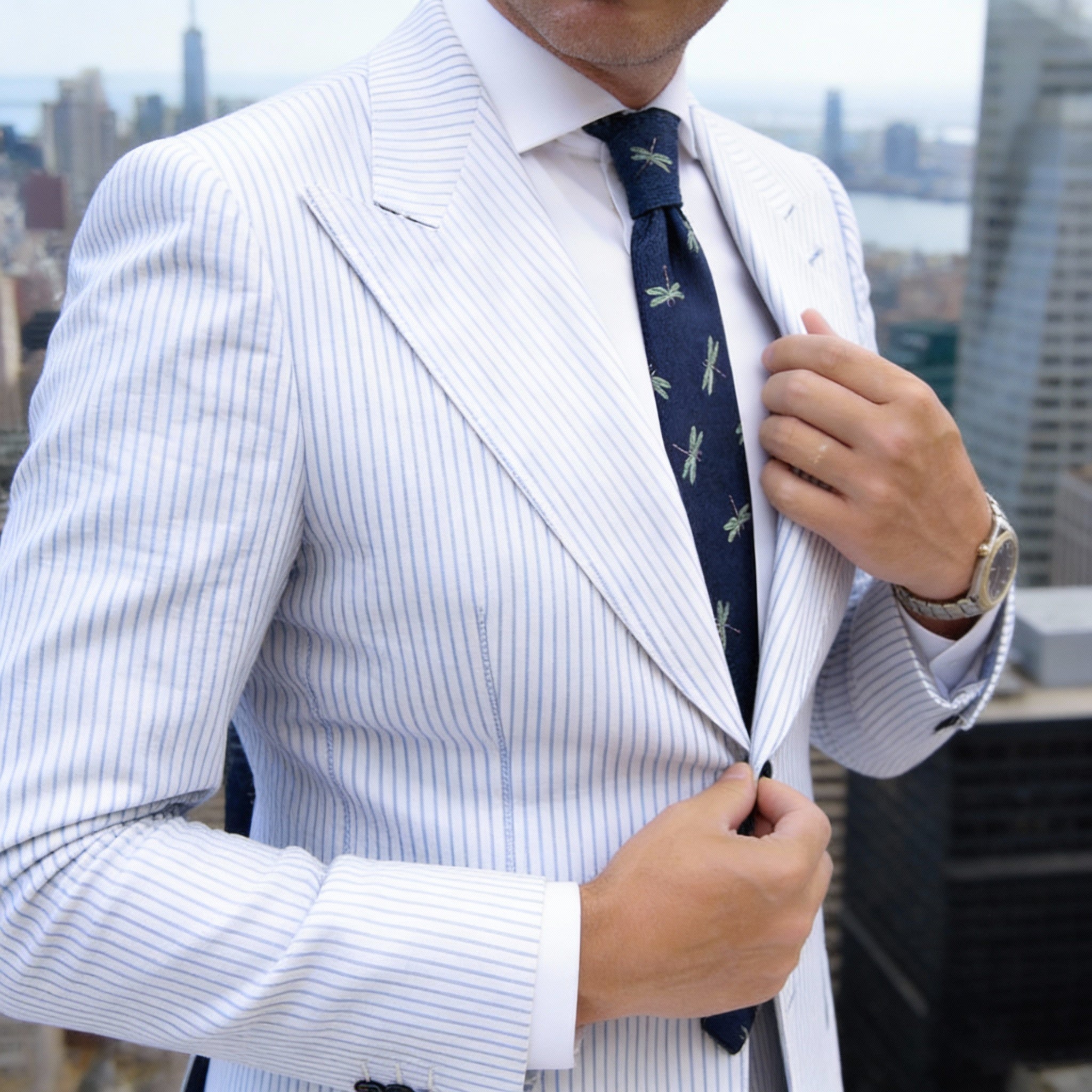 Red With White Teddy Bear Necktie