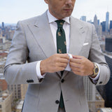 Green Necktie With Brown Lions