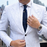 Navy Blue With Golden Bee Necktie