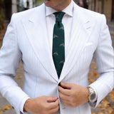 Green with Light - Colored Deer Necktie
