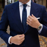 Dark Blue with Golden Dots Necktie
