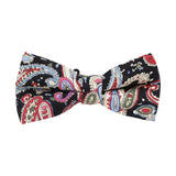Purple Multicolor Paisley Bow Tie