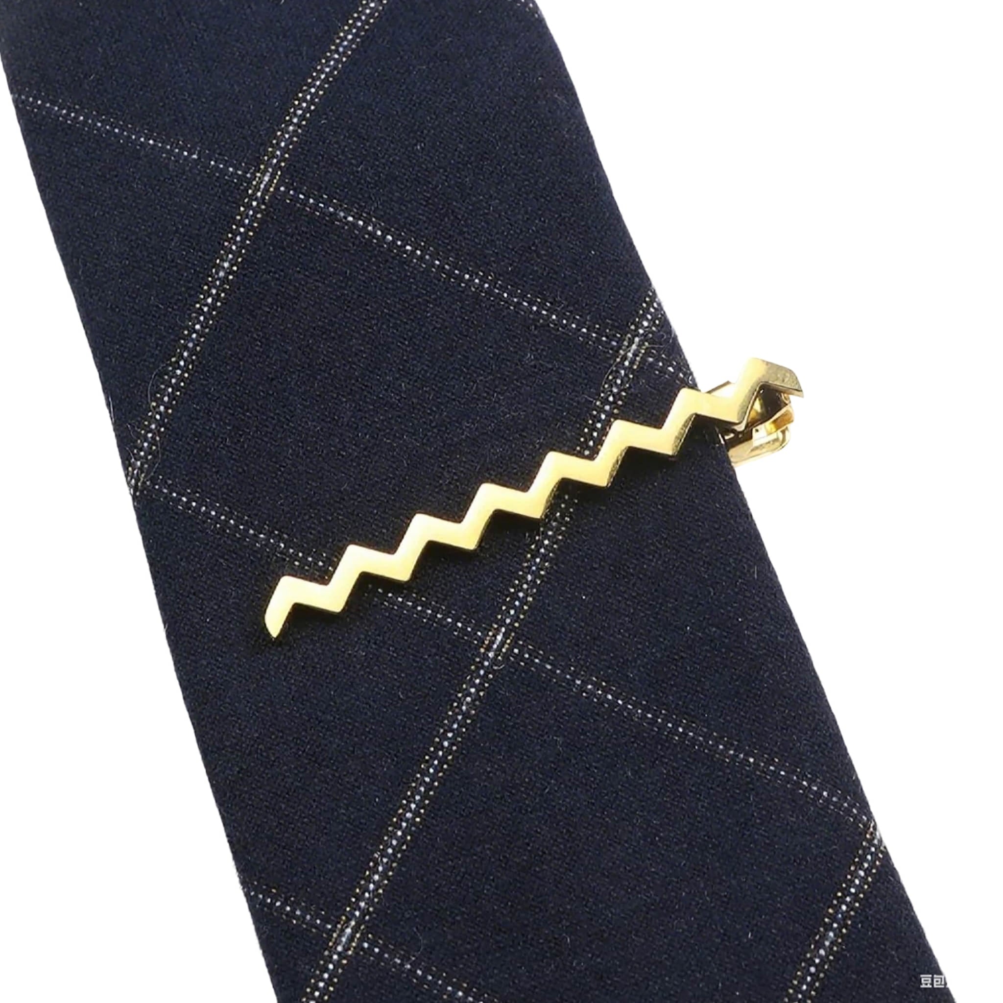 Gold Zigzag Tie Bar