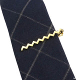 Gold Zigzag Tie Bar