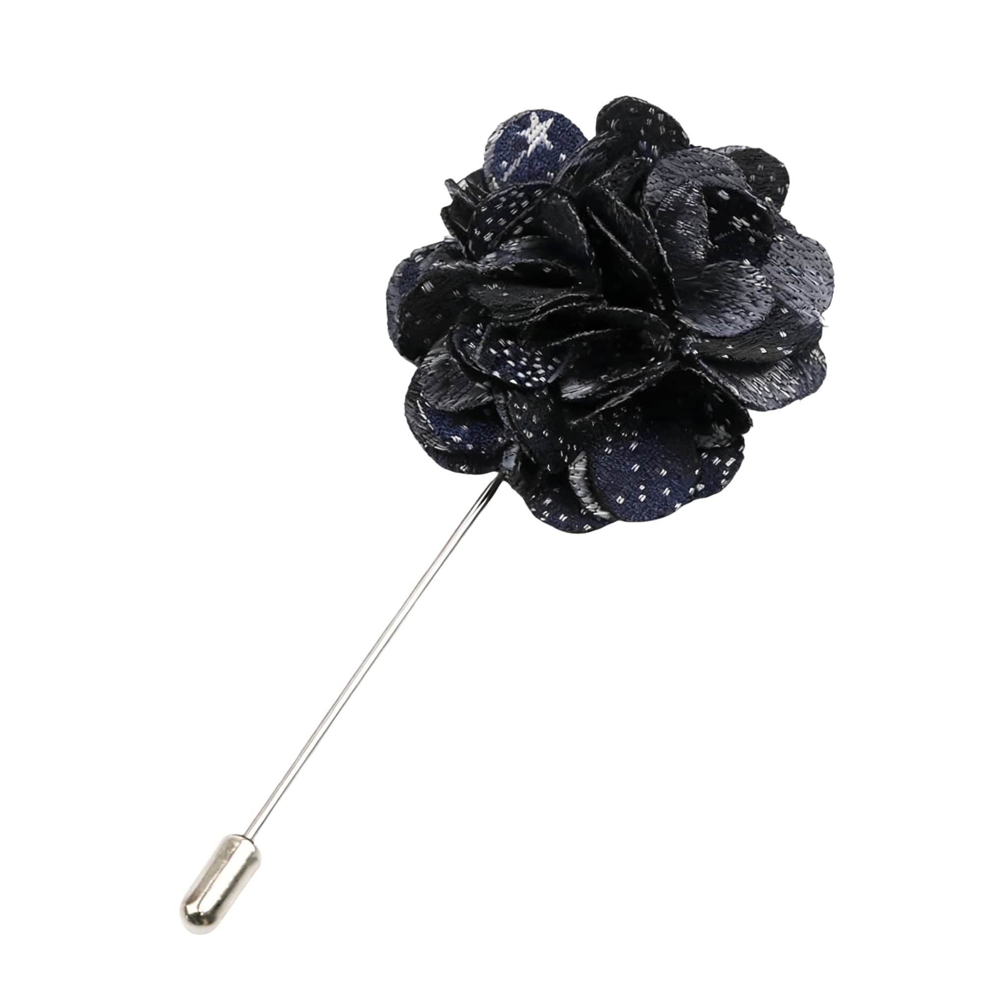 Black White Polka Dot Lapel Pin