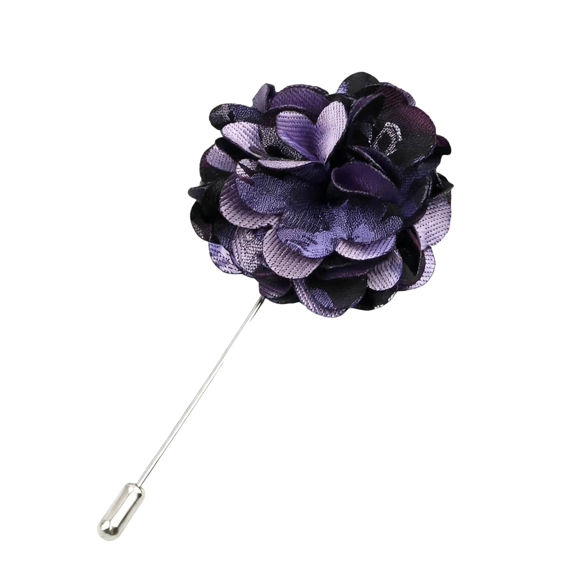 Purple Black Woven Lapel Pin