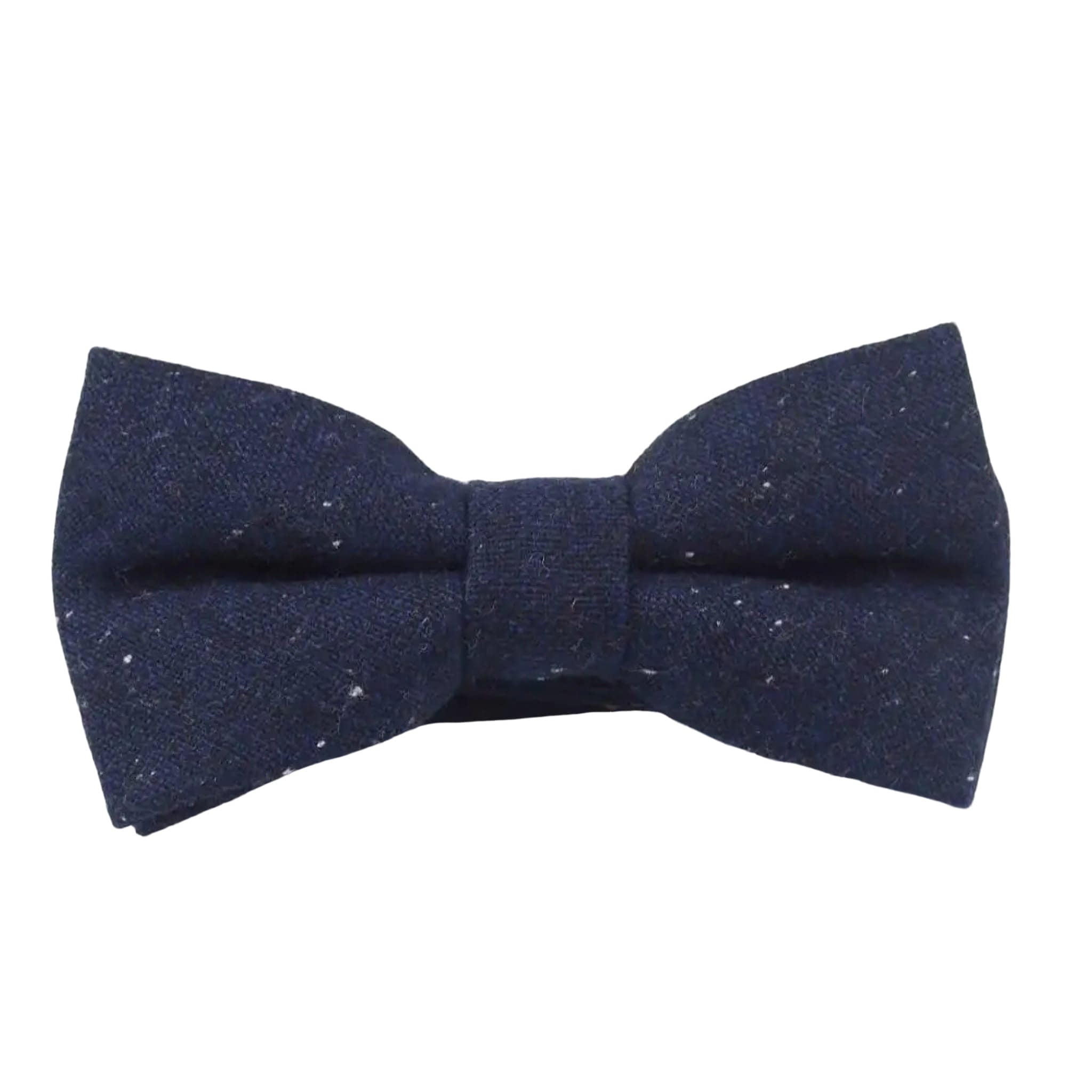 Navy Speckled Bow Tie