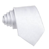 Silver Solid Necktie