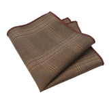 Brown Plaid Pocket Square