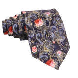 Black Green Paisley Necktie